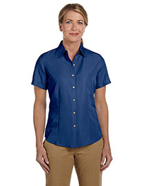 Harriton M560W Women Barbados Textured Camp Shirt