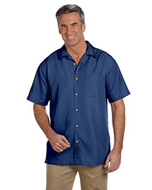 Harriton M560 Men Barbados Textured Camp Shirt