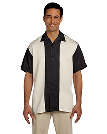 Harriton M575 Men Two Tone Bahama Cord Camp Shirt