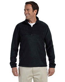 Harriton M980 Men 8 Oz Quarter Zip Fleece Pullover