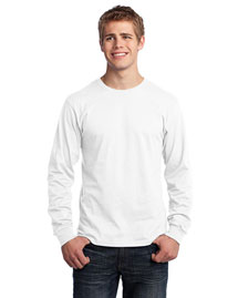 Port & Company PC54LS Men Long Sleeve 5.4-Oz. 100% Cotton T-Shirt at bigntallapparel