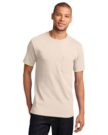 Port & Company PC61P Men 100% Cotton T Shirt With Pocket