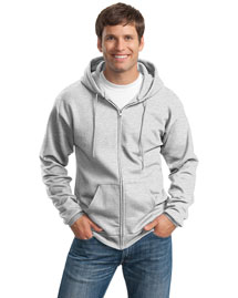 Port & Company PC90ZH Men Full Zip Hooded Sweatshirt at bigntallapparel