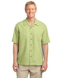 Port Authority S536 Men Patterned Easy Care Camp Shirt
