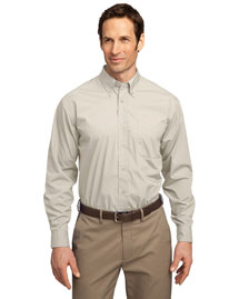 Port Authority S607 Men Long Sleeve Easy Care Soil Resistant Dress Shirt at bigntallapparel