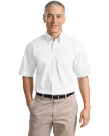 Port Authority Signature S633 Men Short Sleeve Value Poplin Shirt