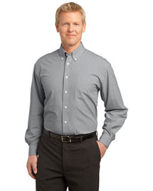 Port Authority S639 Men Plaid Pattern Easy Care Shirt