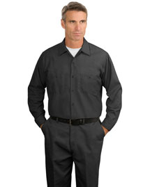 Red Kap SP14 Men  Long Sleeve Industrial Work Shirt