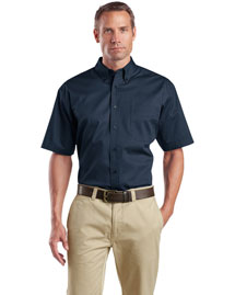Cornerstone SP18 Men Short Sleeve Super Pro Twill Shirt at bigntallapparel