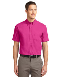 Port Authority TLS508 Men Tall Short Sleeve Easy Care Shirt at bigntallapparel