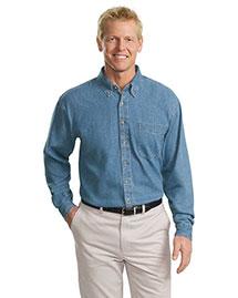 Port Authority TLS600 Men  Long Sleeve Denim Shirt