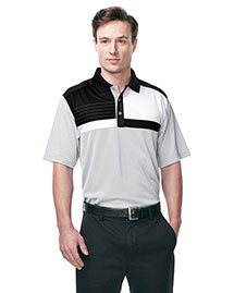 Tri-Mountain K109 Men 100% Polyester Knit S/S Golf Shirt at bigntallapparel