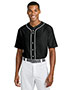A4 A4N4184 Short Sleeve Full-Button Baseball Top