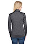 Ladies Tonal Space-Dye Quarter-Zip