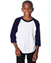Youth 50/50 Poly/Cotton Three-Quarter Sleeve Tee