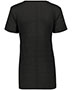 Ladies Striated Shirt Short Sleeve