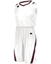 White/Maroon