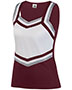 Maroon/ White/ Metallic Silver