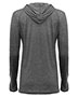 Womens Tri-Blend Surplice Long Sleeve Hooded T-Shirt