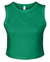 Womens Micro Rib Muscle Crop Tank