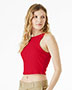Womens Micro Rib Racer Tank
