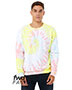 Bella + Canvas 3945RD  FWD Fashion Unisex Tie-Dye Pullover Sweatshirt