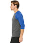 BELLA+CANVAS<sup> ®</sup> Unisex 3/4-Sleeve Baseball Tee. BC3200