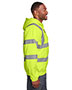 Men's Tall Hi-Vis Class 3 Lined Full-Zip Hooded Sweatshirt