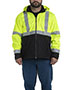 Mens Hi-Vis Class 3 Hooded Softshell Jacket