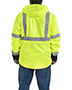 Mens Hi-Vis Class 3 Hooded Softshell Jacket