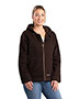 Women's Sherpa-Lined Twill Hooded Jacket