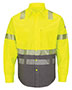 Hi-Visibility Color Block Uniform Shirt - EXCEL FR® ComforTouch® - 7 oz. - Long Sizes