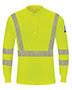 Hi-Visibility Lightweight Long Sleeve Henley - Long Sizes