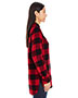 Ladies Plaid Boyfriend Flannel Shirt