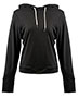 Ladies' Modest Crop Hooded Sweatshirt