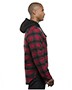 Burnside B8620  Mens Hooded Flannel Jacket