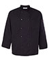 Ten Pearl Button Black Chef Coat