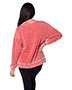 chicka-d 449CK  Ladies Burnout Campus Crew Sweatshirt