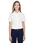 Ladies' Crown Collection® Solid Broadcloth Short-Sleeve Woven Shirt