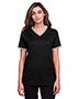 Ladies CrownLux Performance™ Plaited Tipped V-Neck Polo