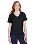 CrownLux Performance® Ladies' Plaited Rolled-Sleeve Top