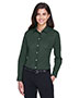 Ladies' Crown Collection® Solid Stretch Twill Woven Shirt