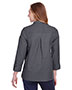 Ladies' Crown Collection® Stretch Pinpoint Chambray Three-Quarter Sleeve Blouse