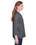 Ladies' Crown Collection® Stretch Pinpoint Chambray Three-Quarter Sleeve Blouse