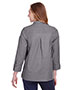 Ladies' Crown Collection® Stretch Pinpoint Chambray Three-Quarter Sleeve Blouse