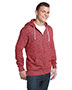 District Threads DT192 Men Marled Full-Zip Hoodie