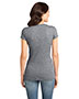 District Threads DT261 Women Microburn V-Neck Cap Sleeve Tee