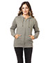 Ladies Organic/Recycled Heathered Fleece Full-Zip Hooded Sweatshirt