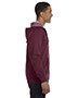 Mens Organic/Recycled Heathered Full-Zip Hooded Sweatshirt