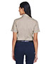 Harriton M500SW Women Short-Sleeve Twill Shirt With Stain-Release